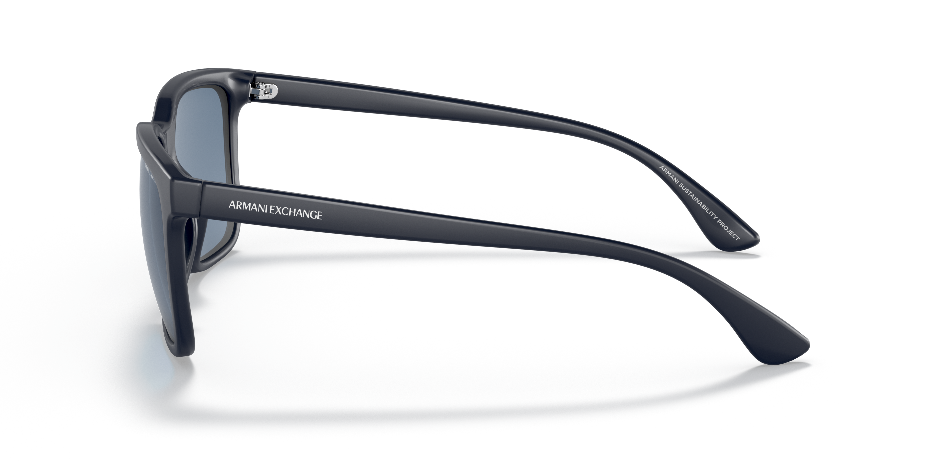 AX4112SU Dark Matte Blue KunststofSunglass Frames van B24, Zijaanzicht