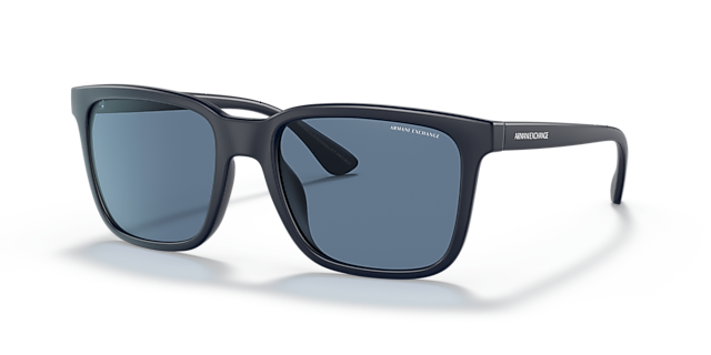 AX4112SU Dark Matte Blue KunststoffSunglass Frames von B24, Dreiviertelansicht