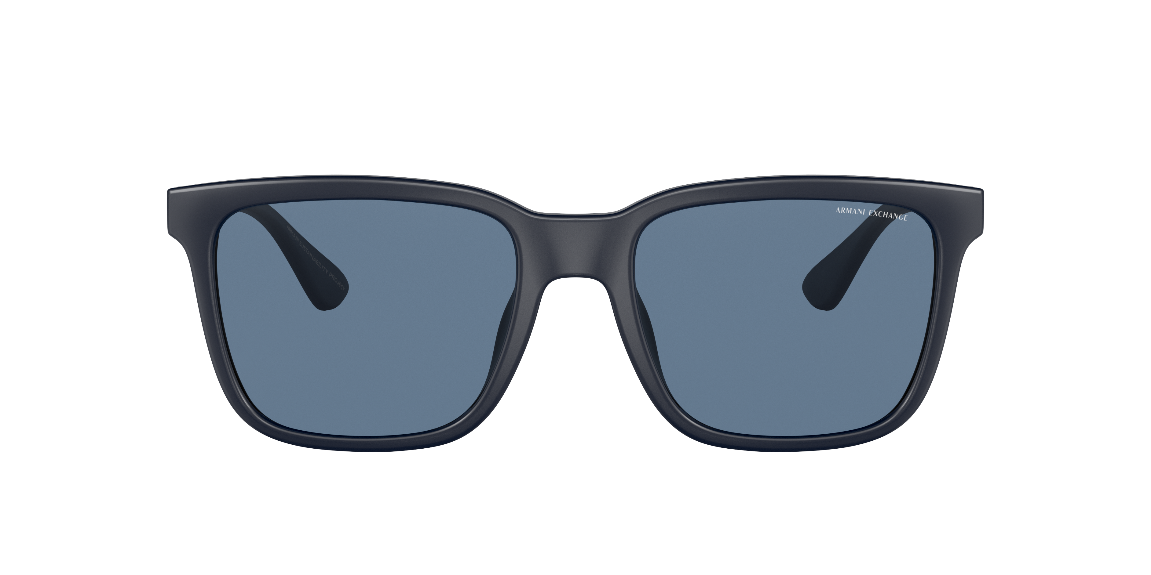 AX4112SU Dark Matte Blue KunststofSunglass Frames van B24, met getinte lenzen