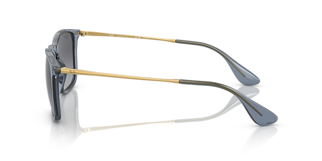 RB4187 Blau transparent KunststoffSunglass Frames von B24, Seitenansicht