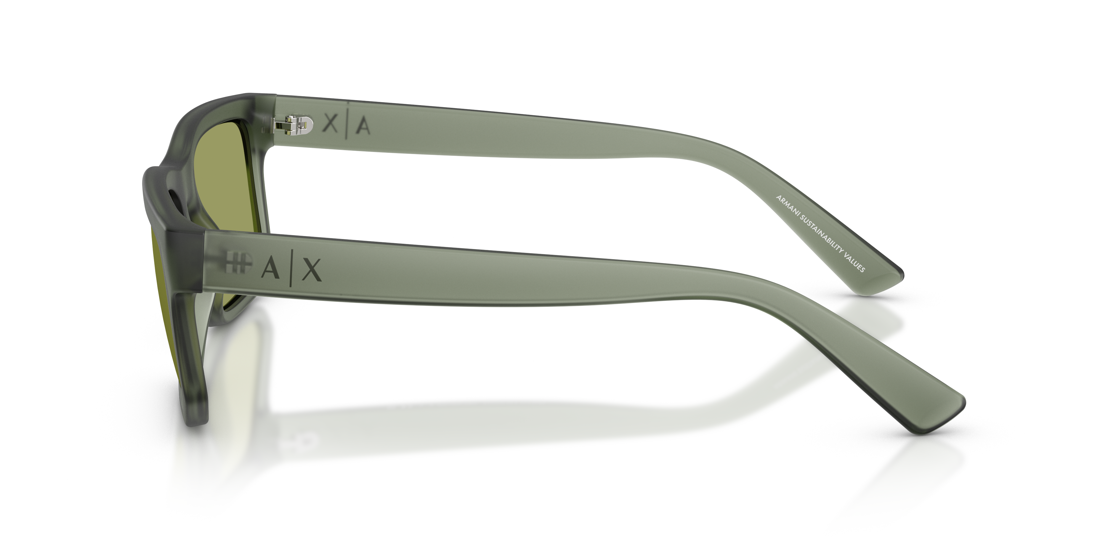 AX4165S Frosted Agave KunststofSunglass Frames van B24, Zijaanzicht