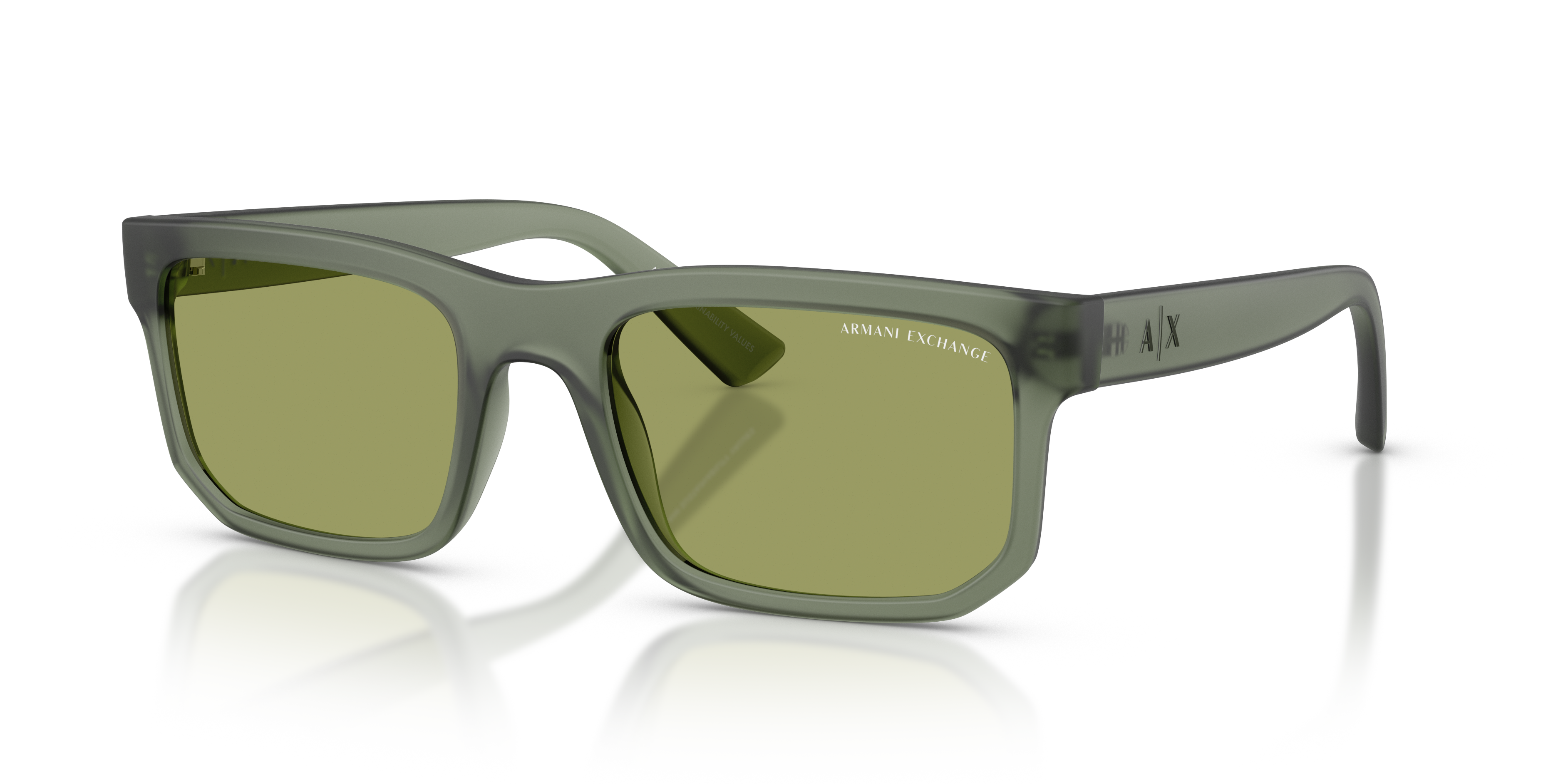 AX4165S Frosted Agave KunststofSunglass Frames van B24, Hoekweergave