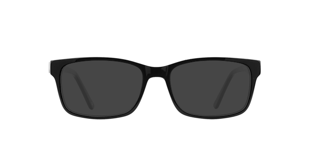 Gillian Jet Black AcetaatEyeglass Frames van B24, met getinte lenzen