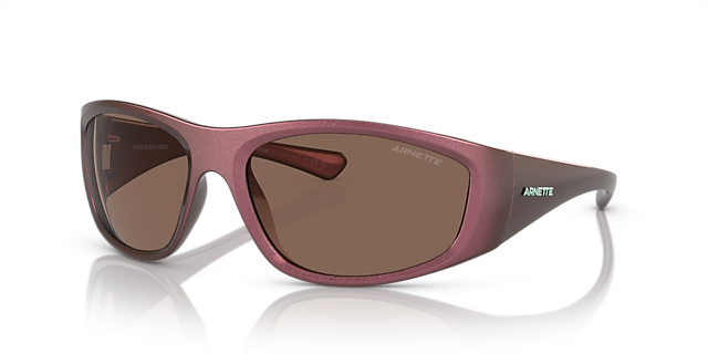 AN4331 Alumina Red KunststoffSunglass Frames von B24, Dreiviertelansicht