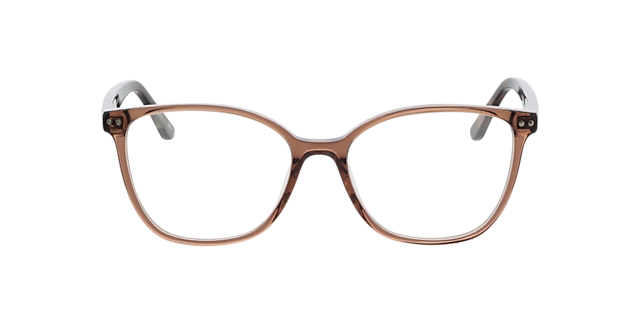 Rosy Crystal Brown  &  Havana AcetatEyeglass Frames von B24, Vorderansicht