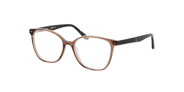 Rosy Crystal Brown  &  Havana AcetatEyeglass Frames von B24, Dreiviertelansicht