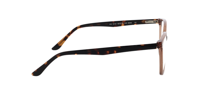 Rosy Crystal Brown  &  Havana AcetatEyeglass Frames von B24, Seitenansicht