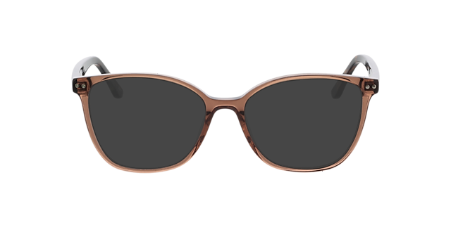 Rosy Crystal Brown  &  Havana AcetatEyeglass Frames von B24, mit getönten Gläsern
