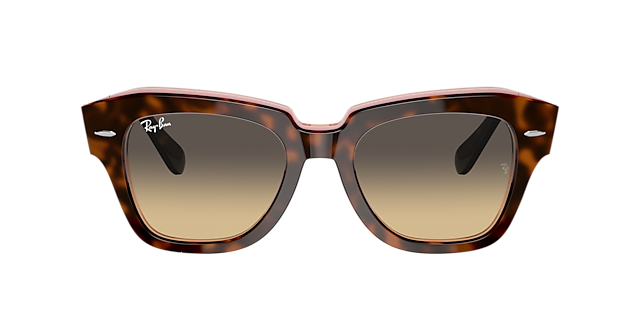 RB2186 Havana auf Rosa transparent AcetatSunglass Frames von B24, mit getönten Gläsern