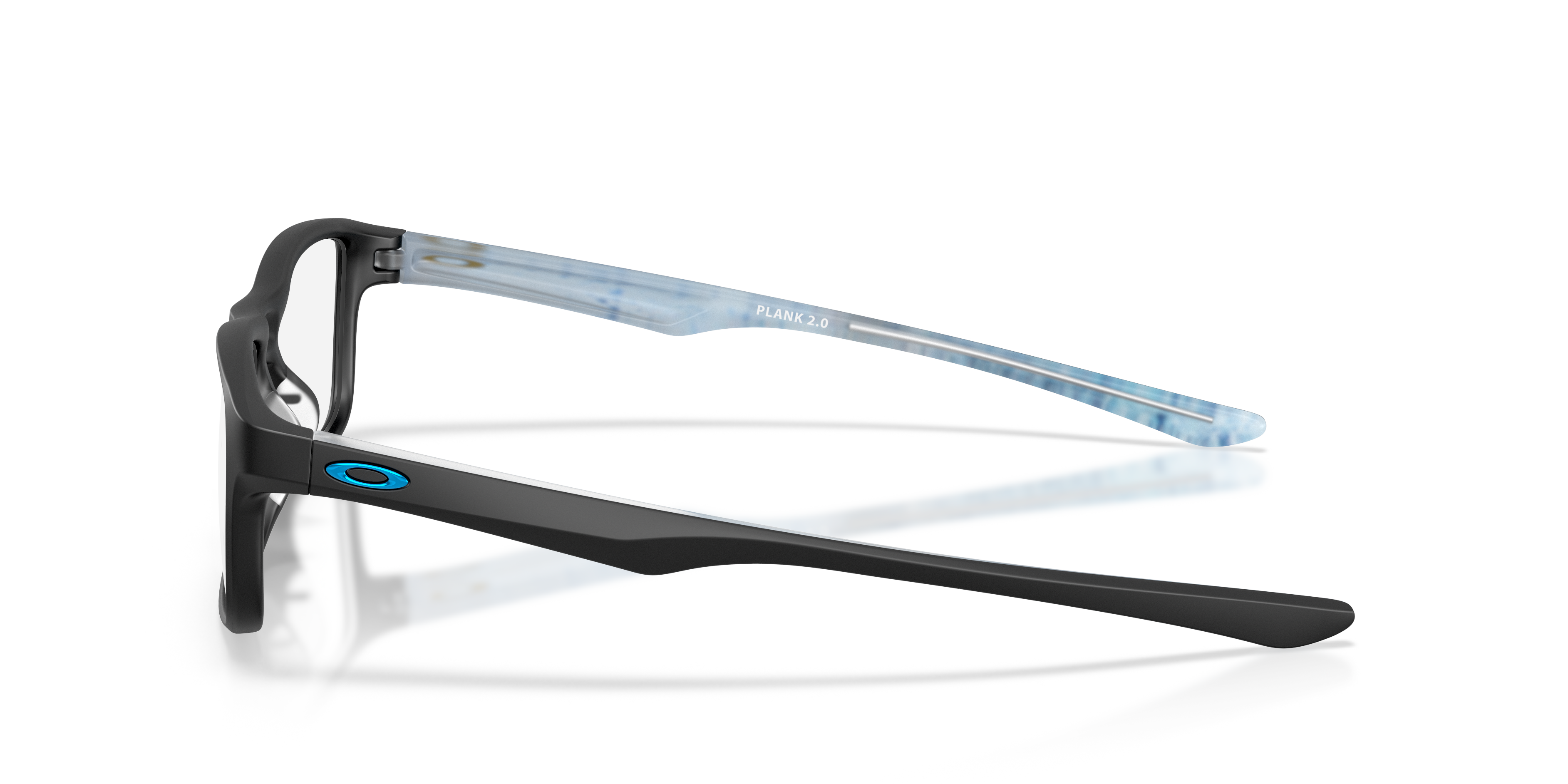 Plank 2.0 Schwarz satiniert KunststoffEyeglass Frames von B24, Seitenansicht