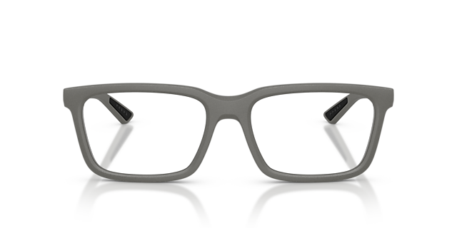 PS 02SV Metal Grey KunststofEyeglass Frames van B24, Vooraanzicht