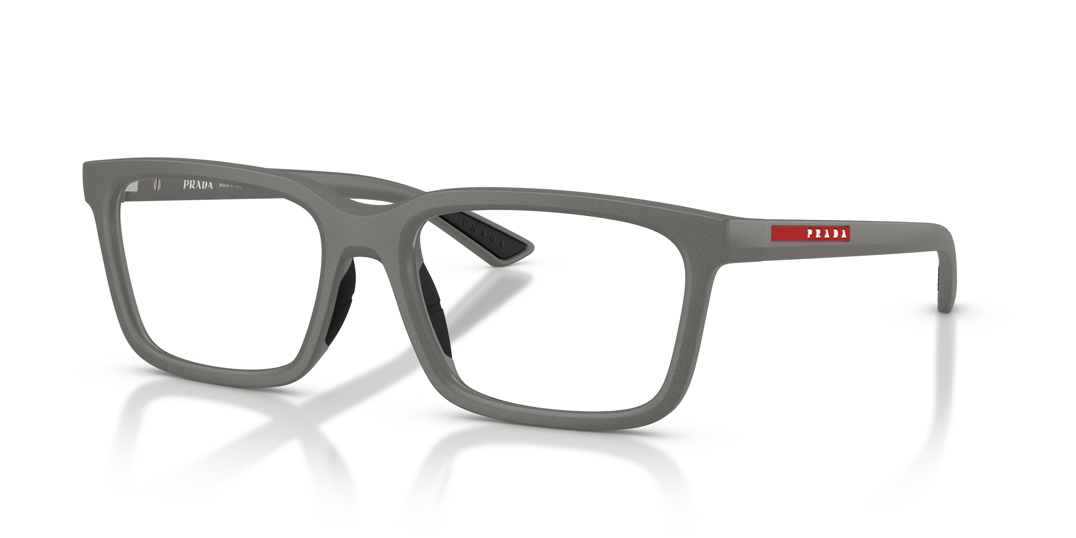 PS 02SV Metal Grey KunststoffEyeglass Frames von B24, Dreiviertelansicht
