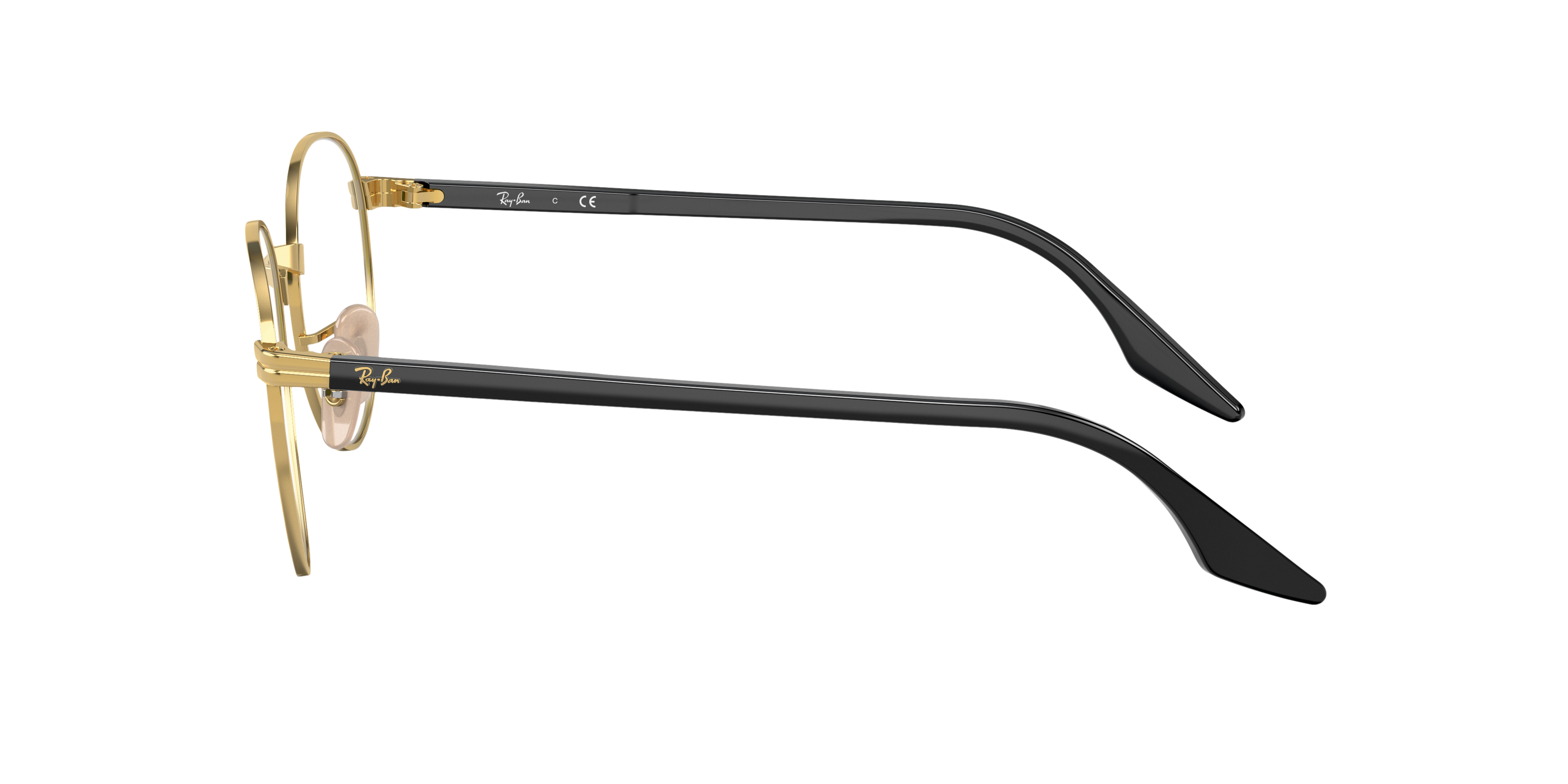 RB3691V Arista goud MetaalEyeglass Frames van B24, Zijaanzicht