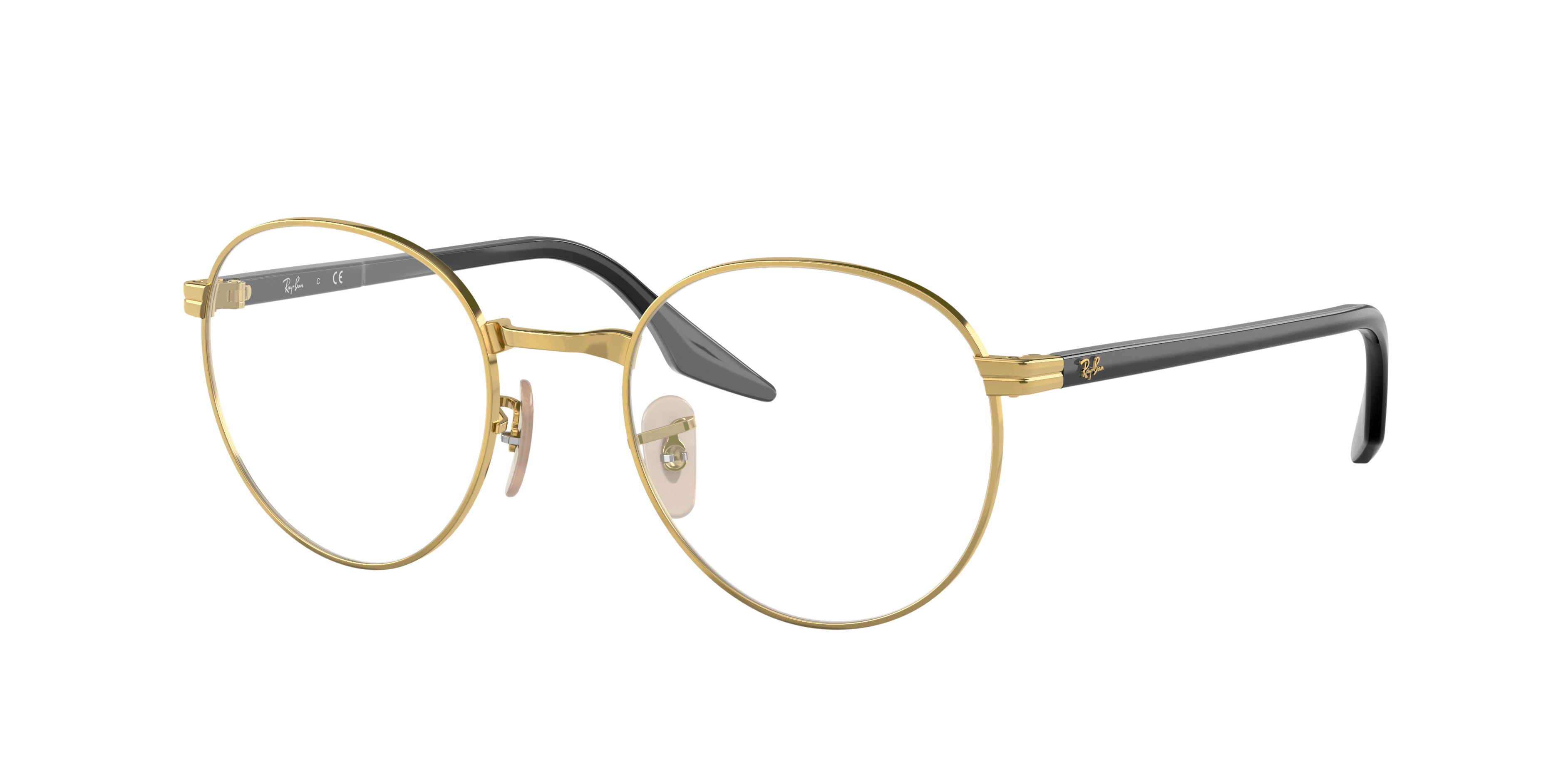 RB3691V Arista goud MetaalEyeglass Frames van B24, Hoekweergave