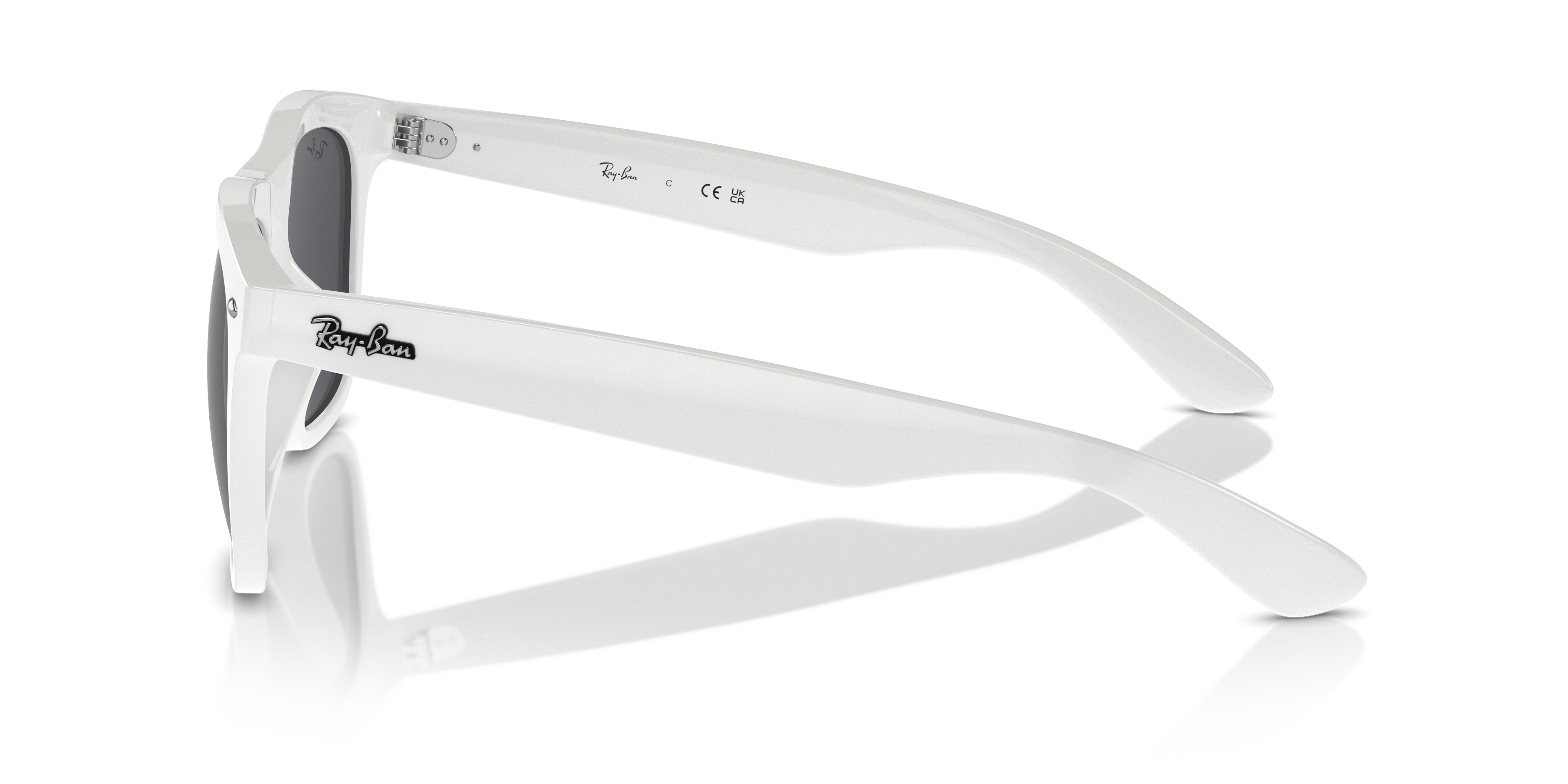 RB4260D Weiß KunststoffSunglass Frames von B24, Seitenansicht