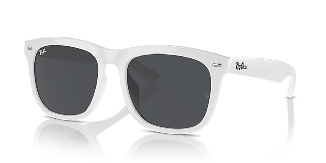 RB4260D Wit KunststofSunglass Frames van B24, Hoekweergave