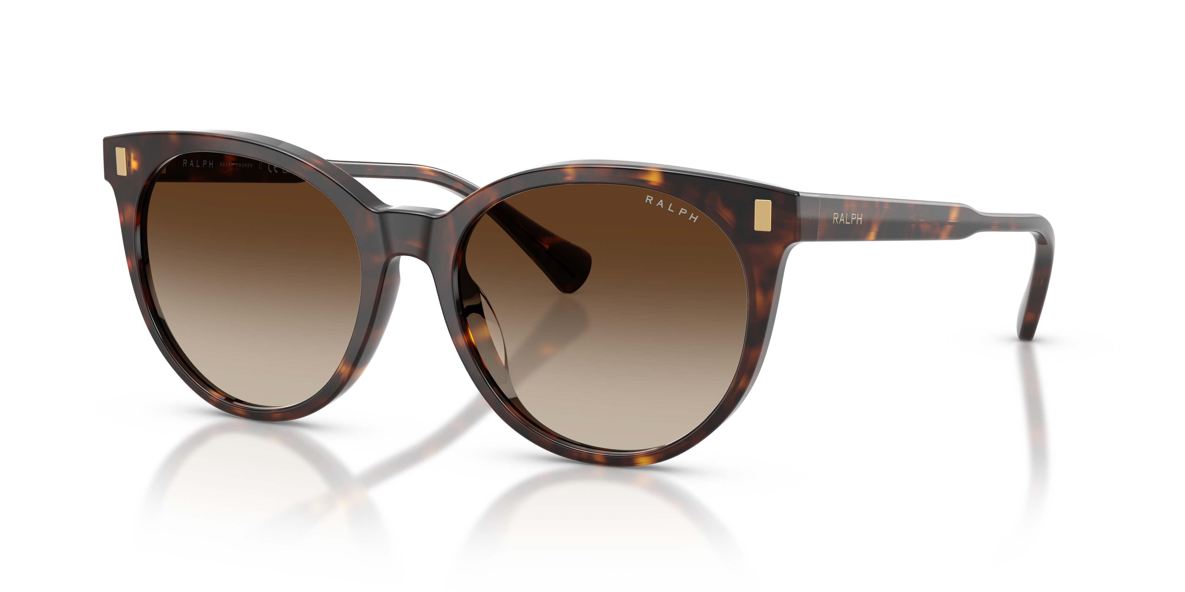 RA5331U Glänzendes Dunkelhavana AcetatSunglass Frames von B24, Dreiviertelansicht