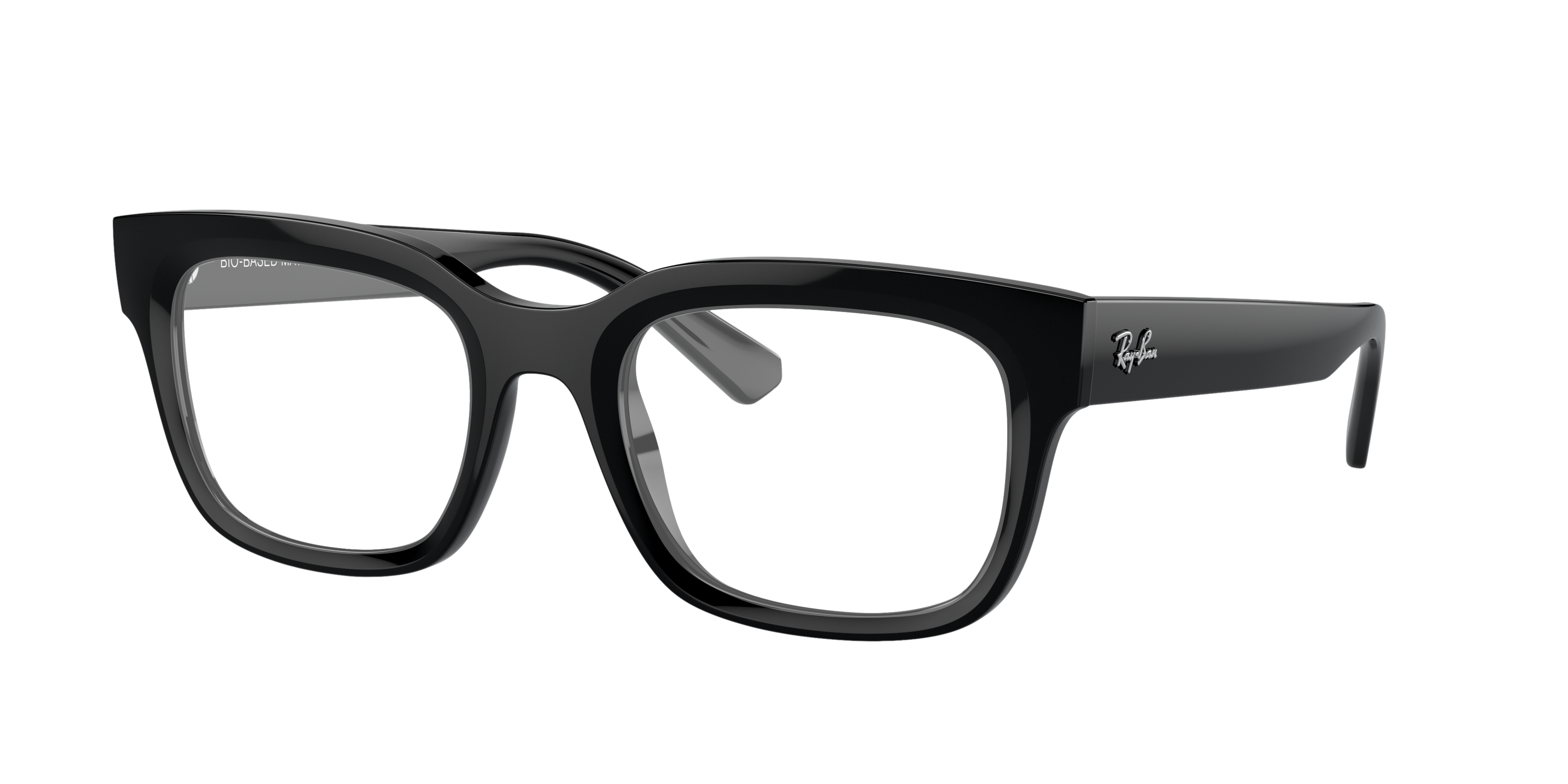 RB7217 Schwarz KunststoffEyeglass Frames von B24, Dreiviertelansicht
