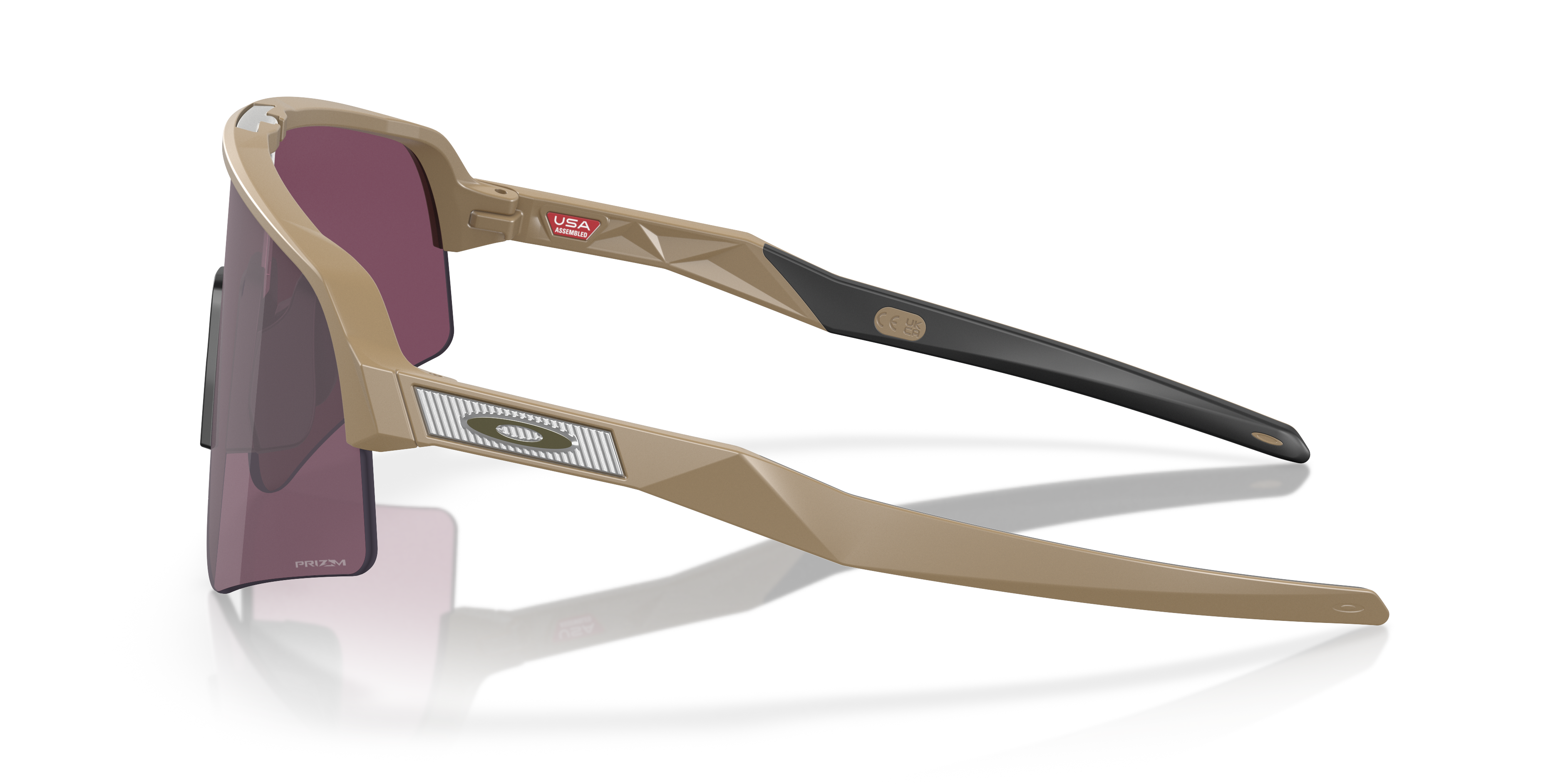 SUTRO LITE SWEEP Mat grond tan KunststofSunglass Frames van B24, Zijaanzicht