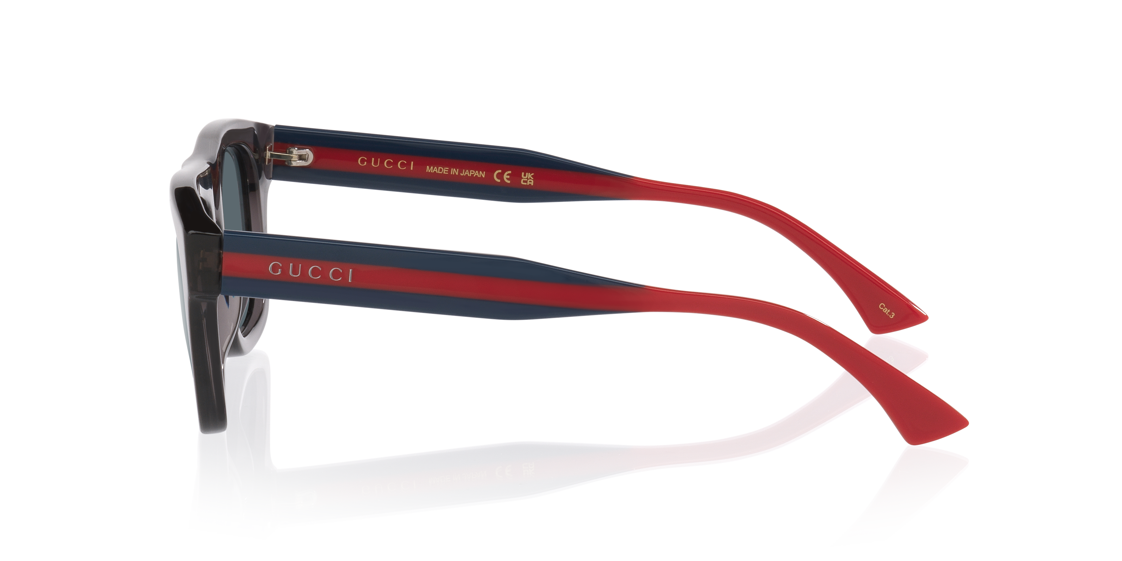 GG1991S Grijs AcetaatSunglass Frames van B24, Zijaanzicht