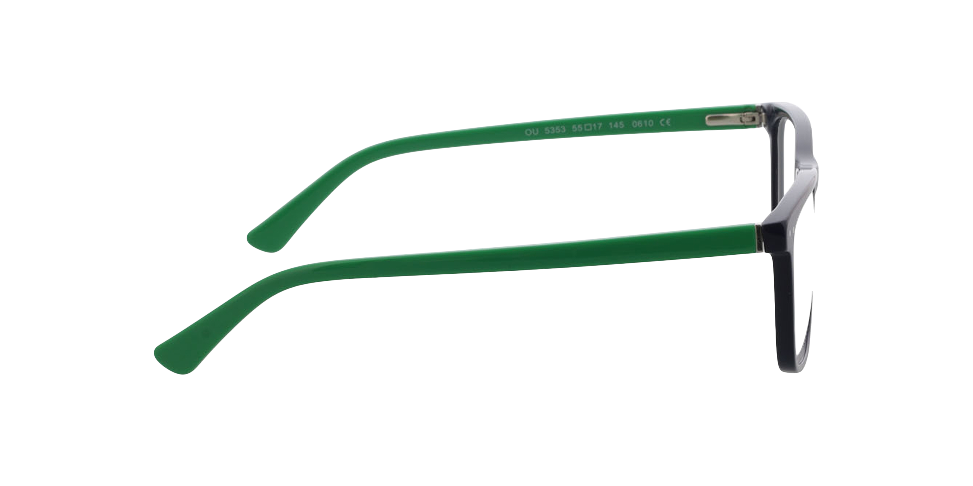 CHICAGO Blauw  &  groen AcetaatEyeglass Frames van B24, Zijaanzicht