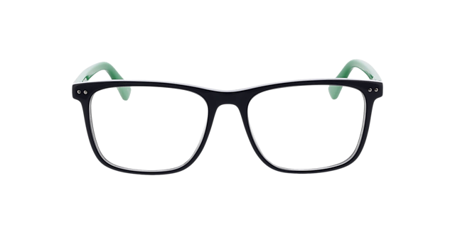 CHICAGO Blauw & groen AcetaatEyeglass Frames van B24, Vooraanzicht