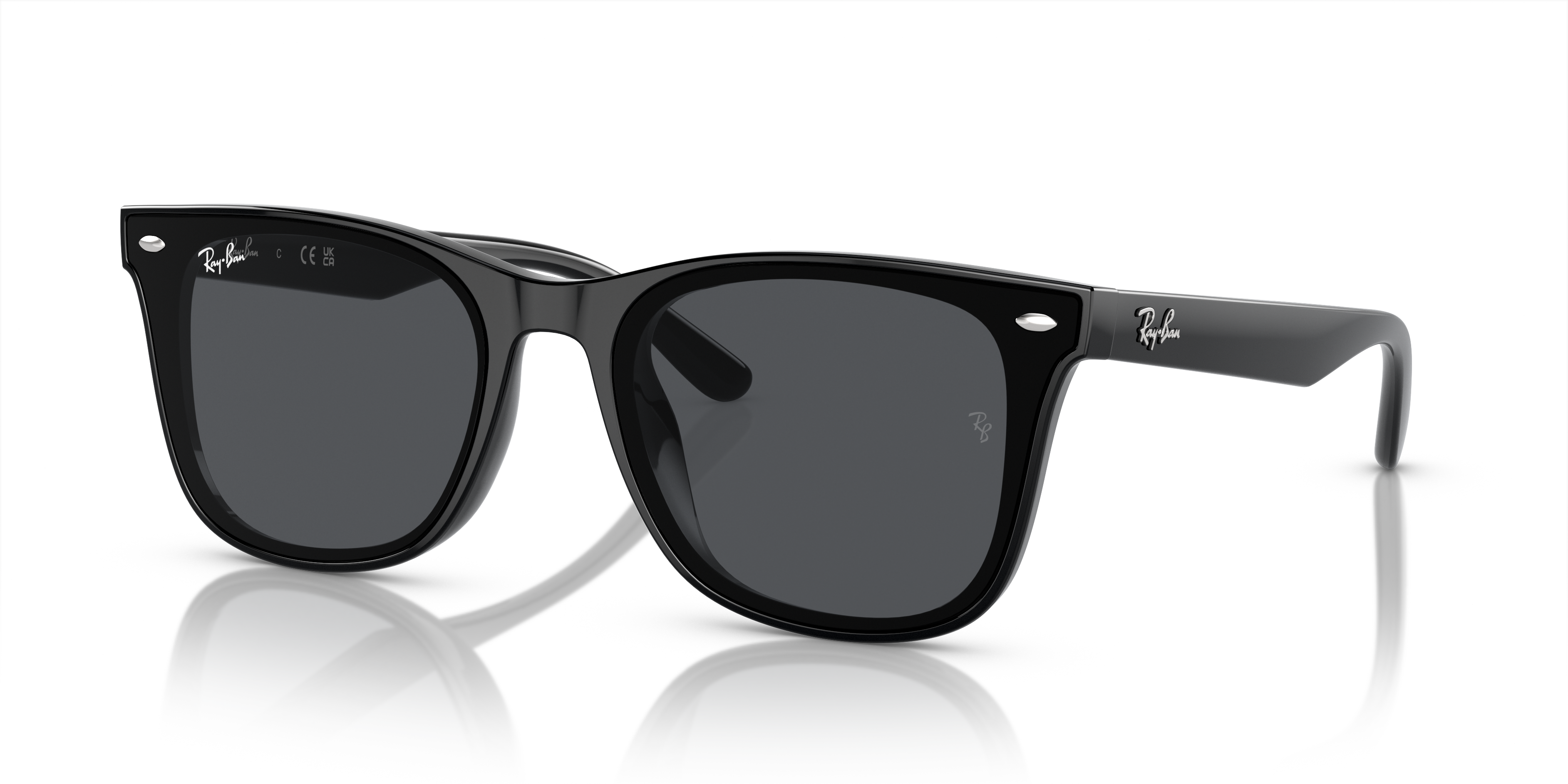 RB4420 Zwart KunststofSunglass Frames van B24, Hoekweergave