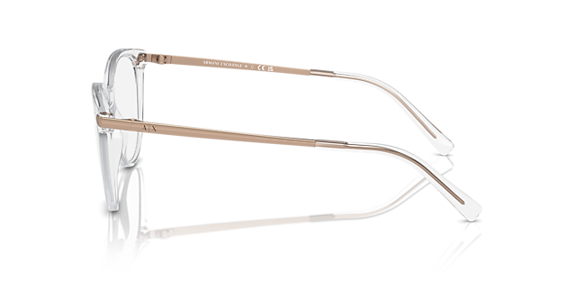 AX3078 Glanzend Kristal KunststofEyeglass Frames van B24, Zijaanzicht