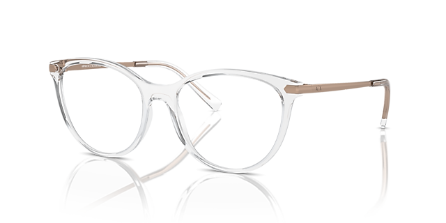 AX3078 Glanzend Kristal KunststofEyeglass Frames van B24, Hoekweergave