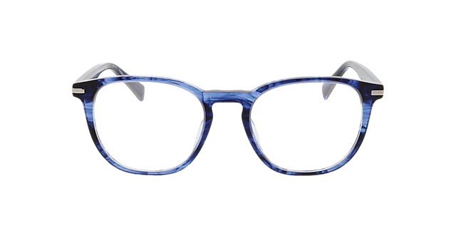 Preston Gevlekt blauw AcetaatEyeglass Frames van B24, Vooraanzicht