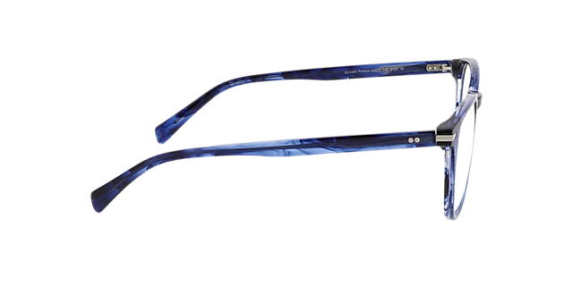 Preston Gevlekt blauw AcetaatEyeglass Frames van B24, Zijaanzicht