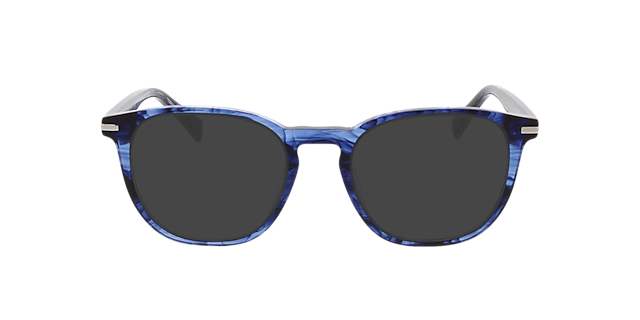 Preston Gevlekt blauw AcetaatEyeglass Frames van B24, met getinte lenzen