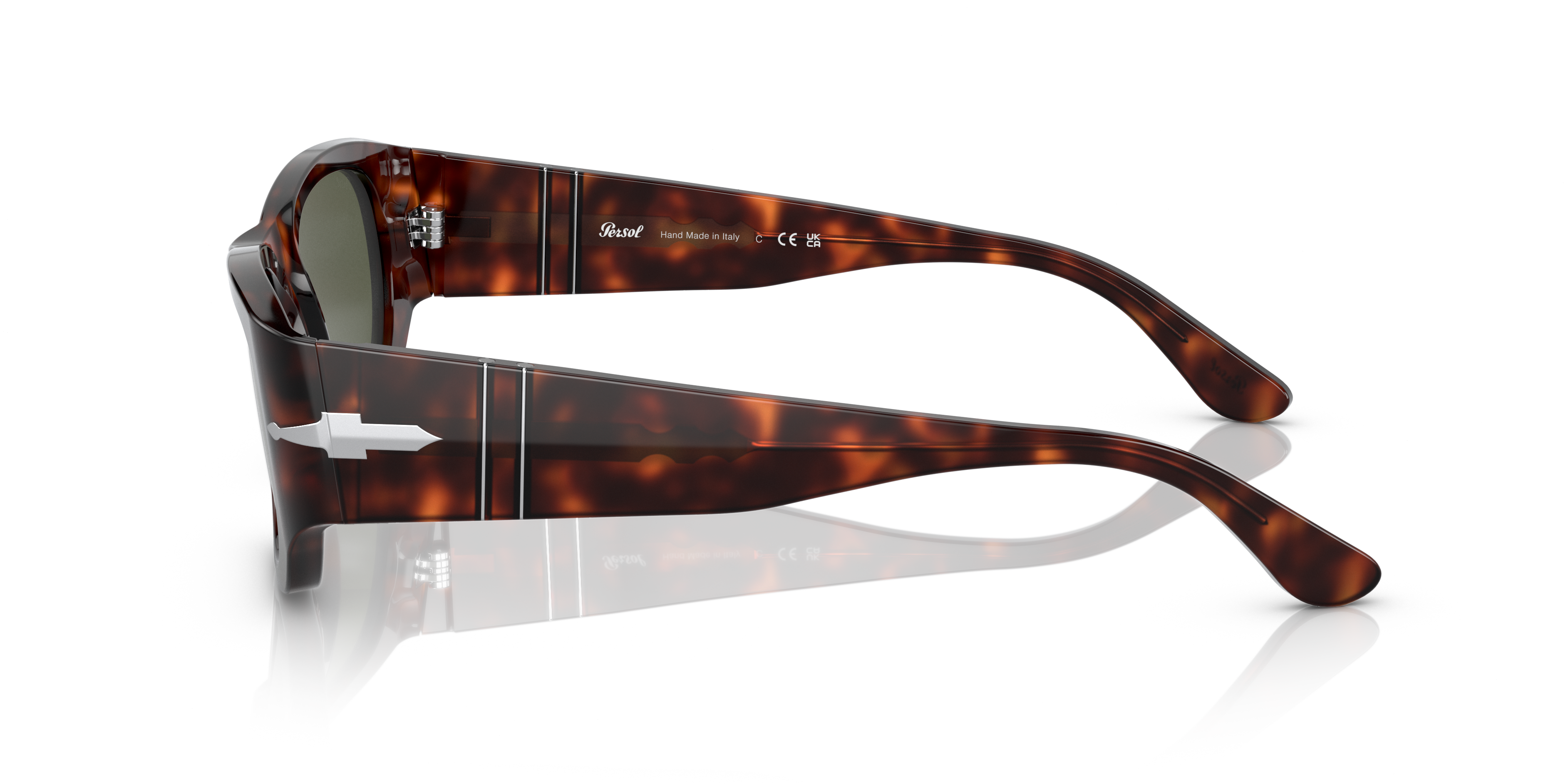 PO3307S Havana AcetatSunglass Frames von B24, Seitenansicht