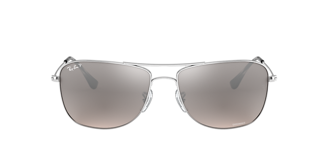 RB3543 Zilver MetaalSunglass Frames van B24, met getinte lenzen