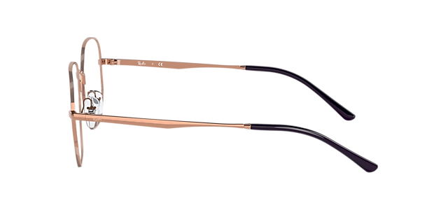 RB3682V Roségoud MetaalEyeglass Frames van B24, Zijaanzicht