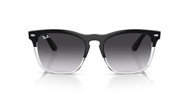 RB4487 Schwarz auf Transparent KunststoffSunglass Frames von B24, Vorderansicht
