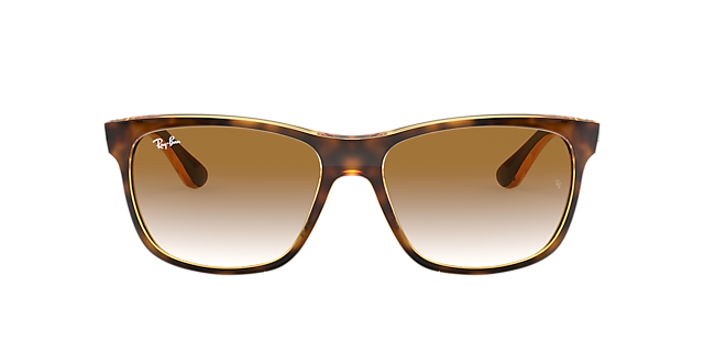 RB4181 Licht Havana KunststofSunglass Frames van B24, met getinte lenzen