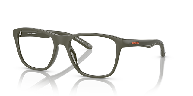AN7241U Military Green KunststoffEyeglass Frames von B24, Dreiviertelansicht