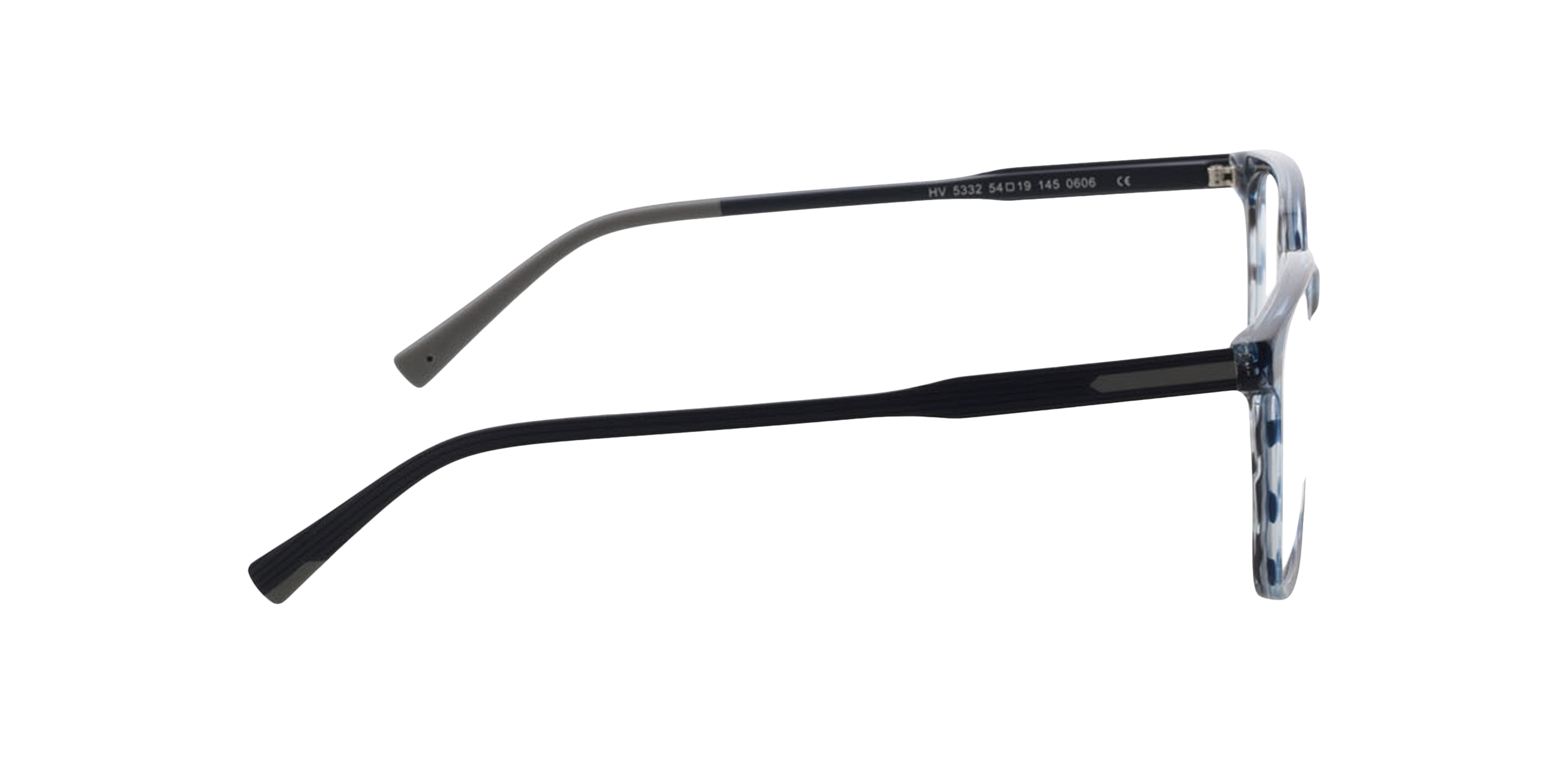 Phoenix Blauw Hoorn AcetaatEyeglass Frames van B24, Zijaanzicht