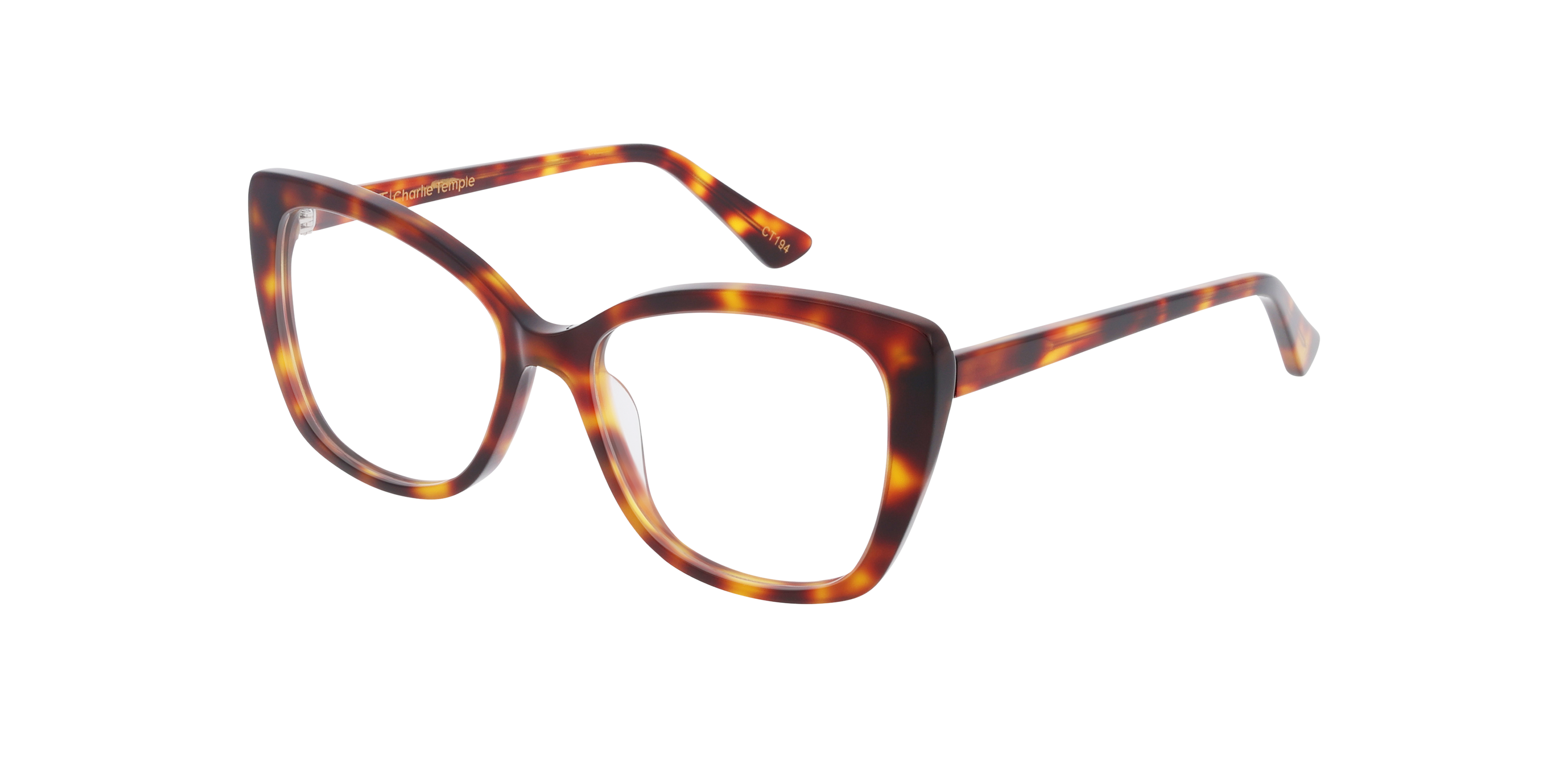 Megan CT Havana Cigars AcetatEyeglass Frames von B24, Dreiviertelansicht