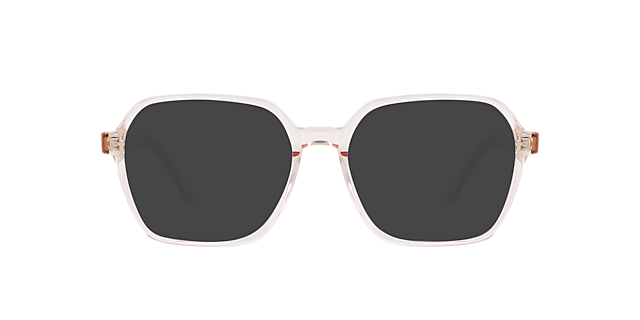 Dallas CT Crystal Peach AcetatEyeglass Frames von B24, mit getönten Gläsern