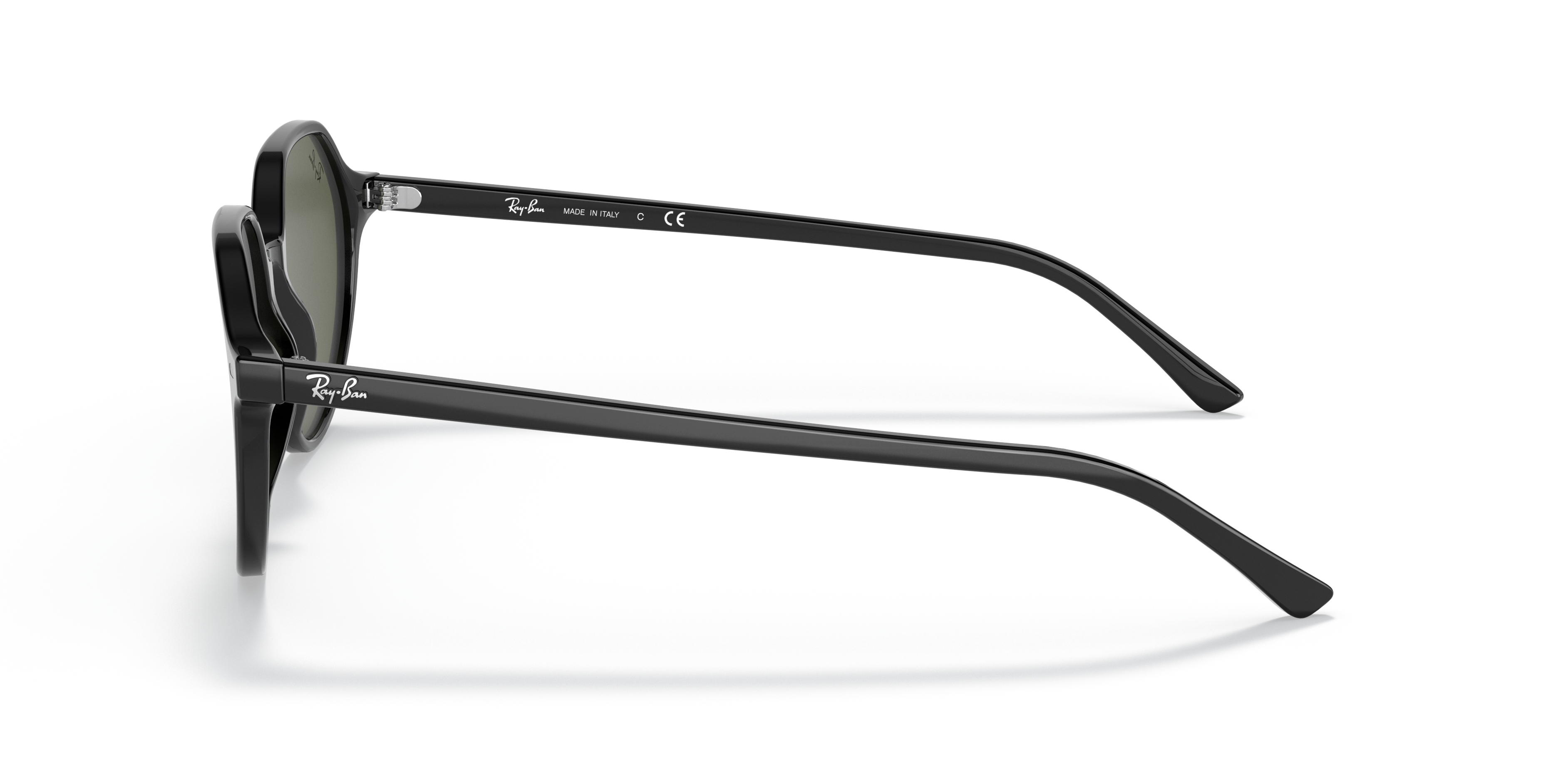 RB2195 Zwart AcetaatSunglass Frames van B24, Zijaanzicht