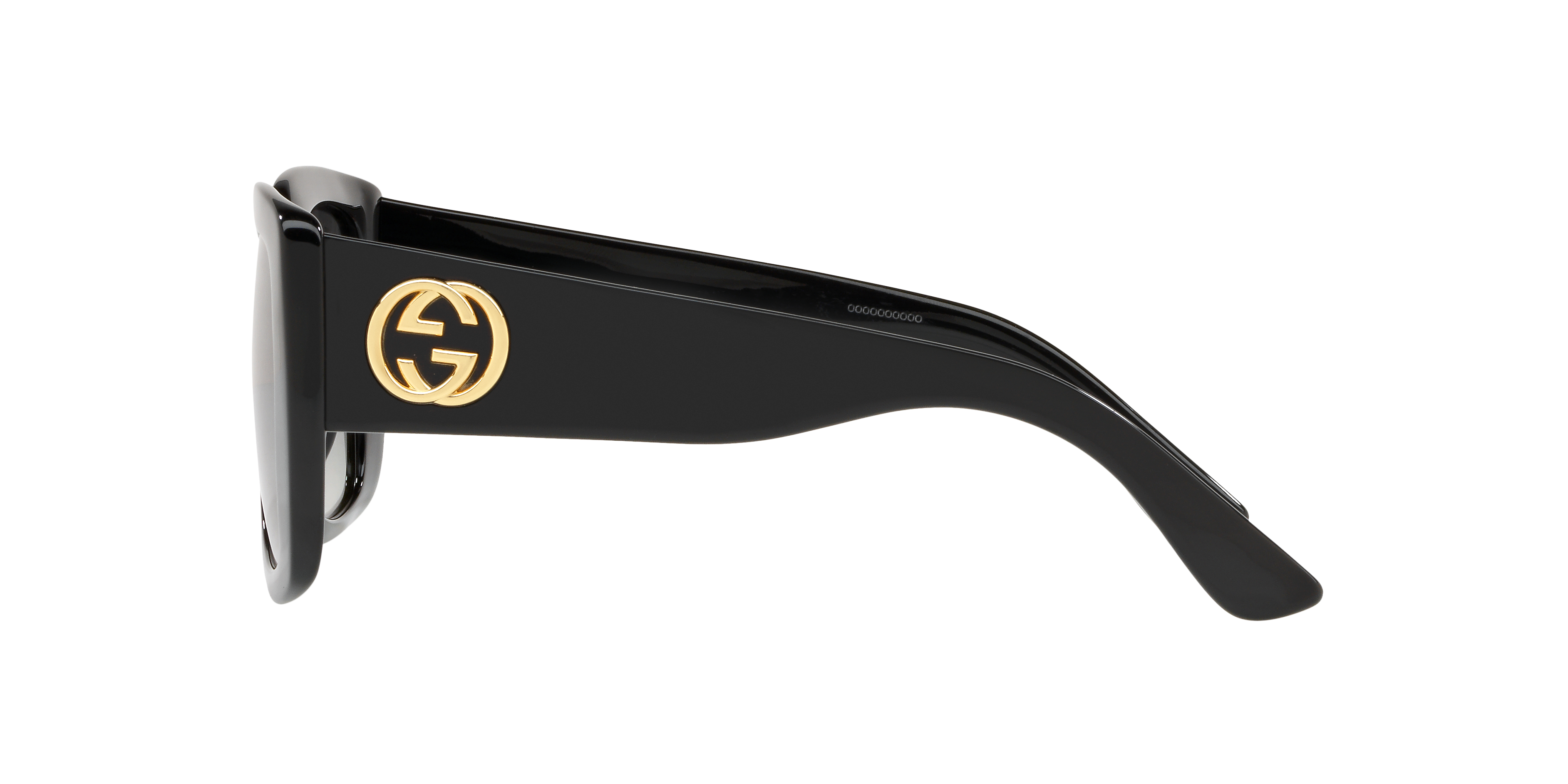 GG0141SN Zwart AcetaatSunglass Frames van B24, Zijaanzicht
