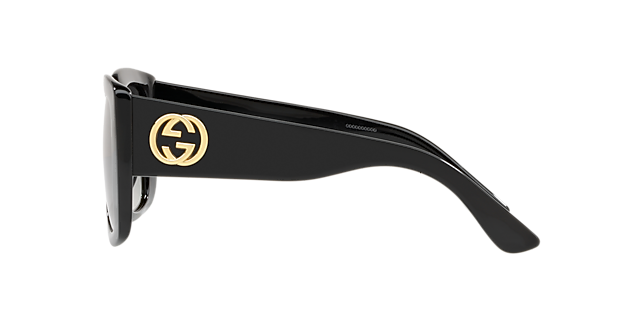 GG0141SN Schwarz AcetatSunglass Frames von B24, Seitenansicht