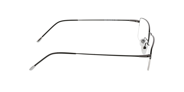 Kassel Zwart MetaalEyeglass Frames van B24, Zijaanzicht