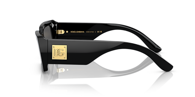 DG4416 Zwart AcetaatSunglass Frames van B24, Zijaanzicht