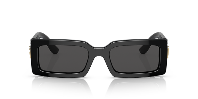 DG4416 Zwart AcetaatSunglass Frames van B24, Vooraanzicht