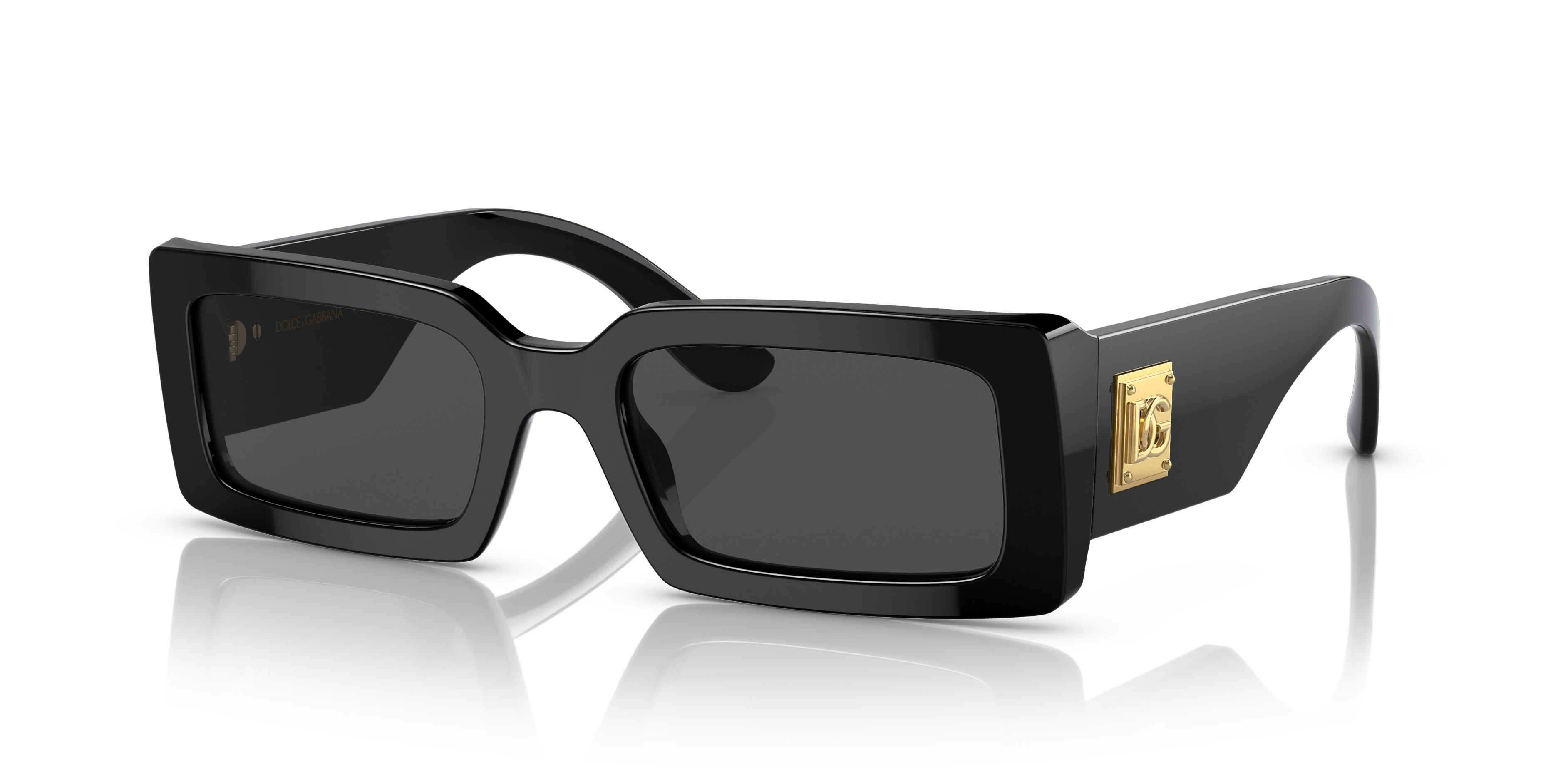 DG4416 Schwarz AcetatSunglass Frames von B24, Dreiviertelansicht