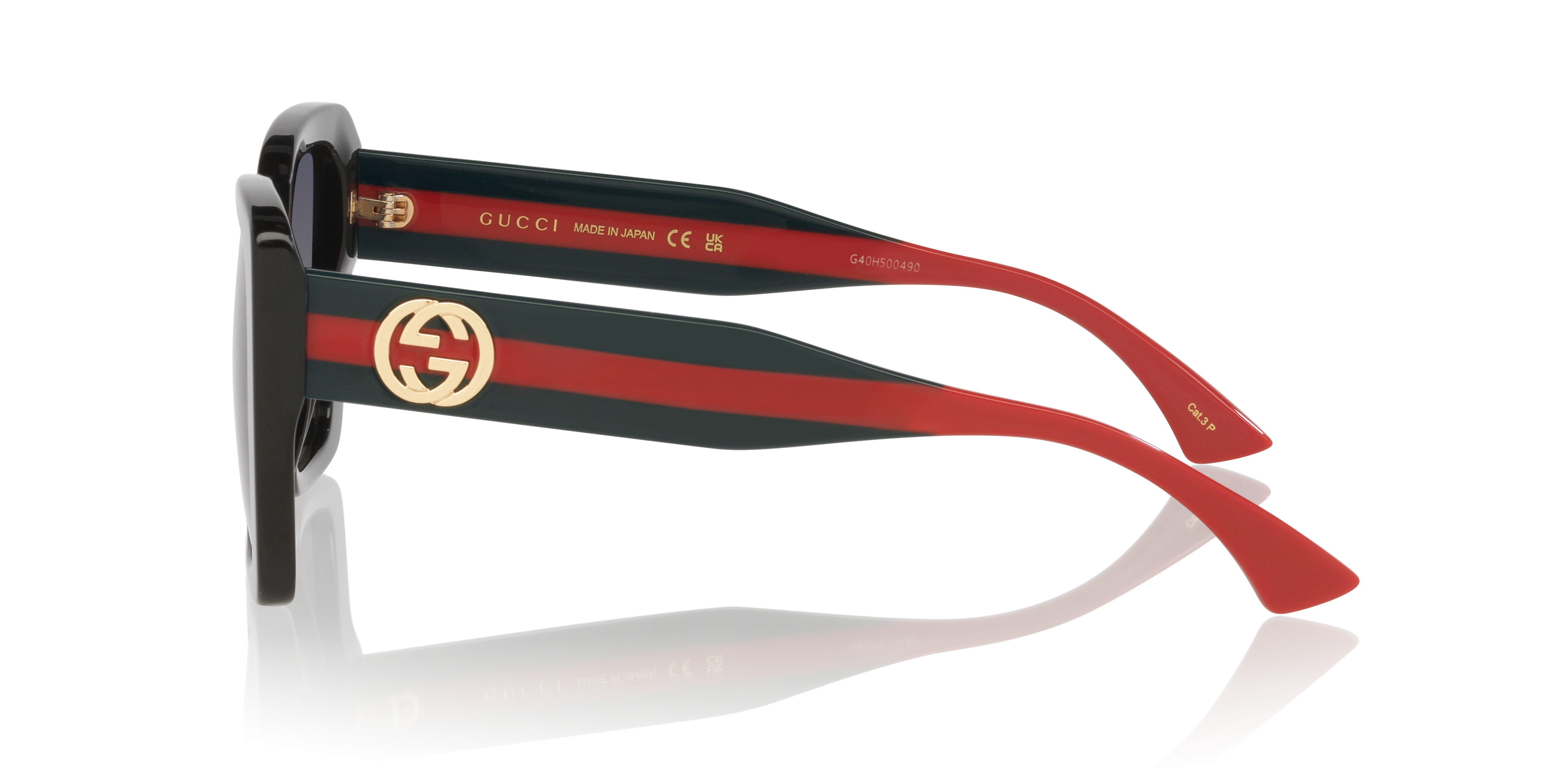 GG1861S Schwarz AcetatSunglass Frames von B24, Seitenansicht