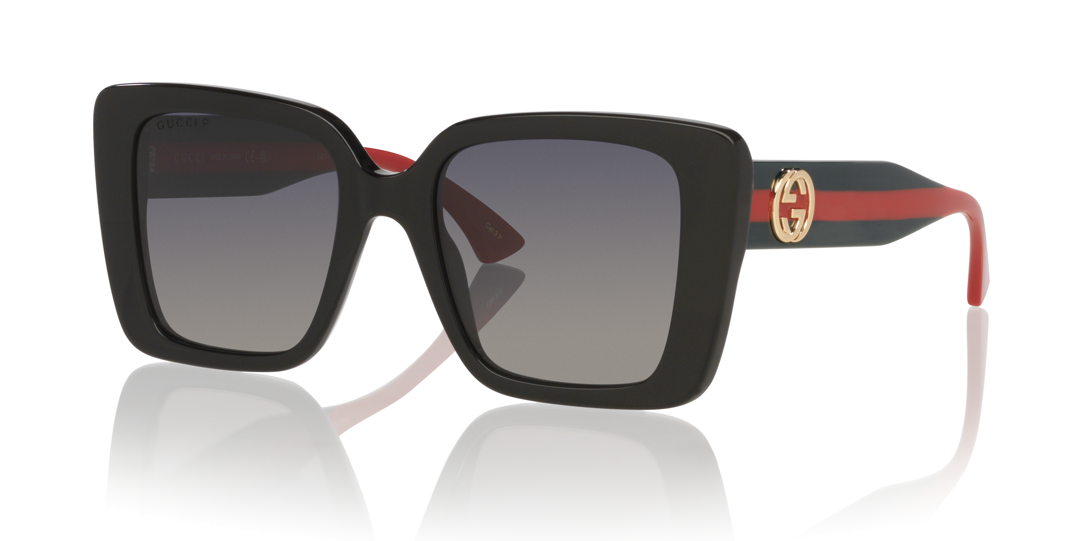 GG1861S Schwarz AcetatSunglass Frames von B24, Dreiviertelansicht